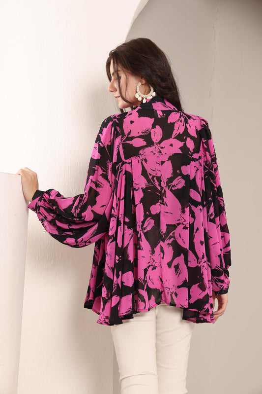 ELAHE FLORAL BLOUSE