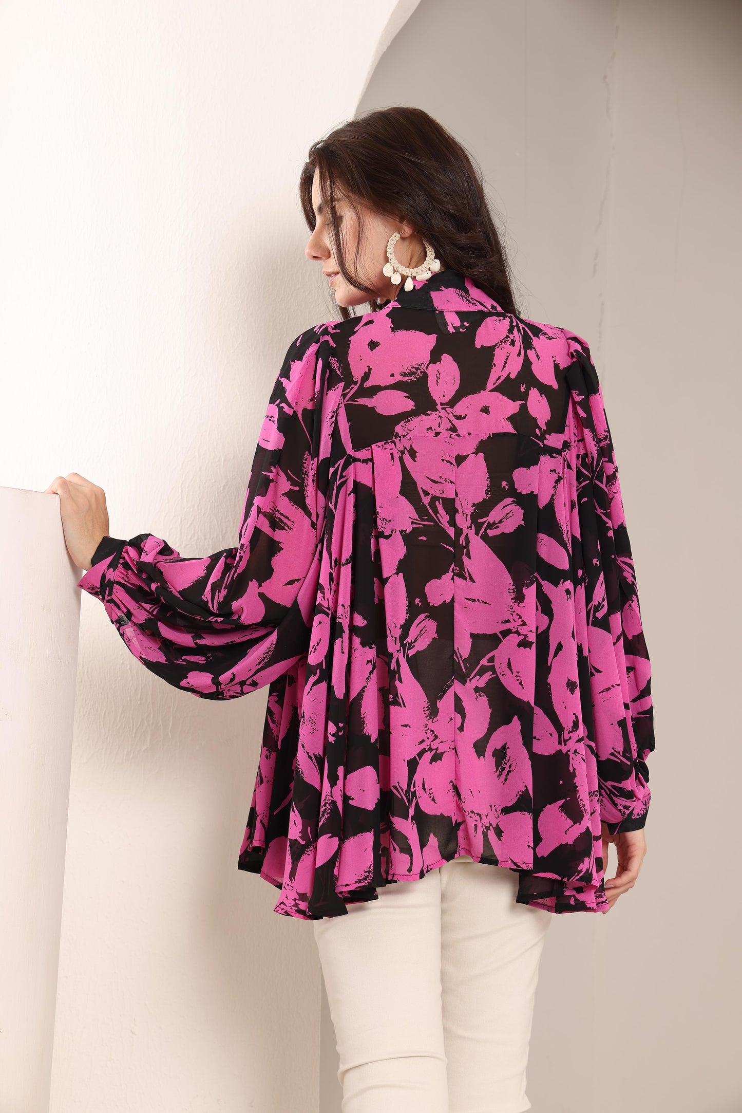 ELAHE FLORAL BLOUSE